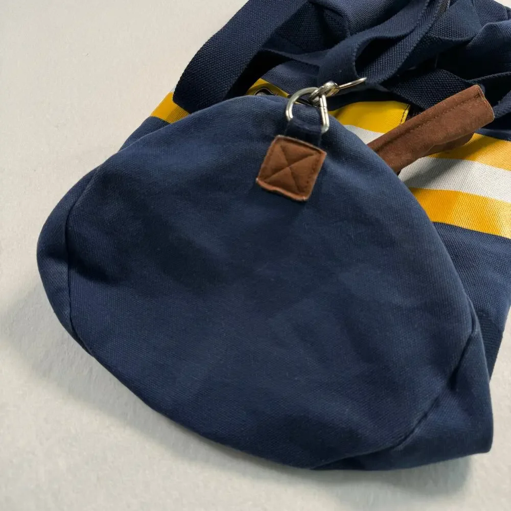 Vintage Utah Jazz Duffle Bag Blue & Gold Canvas Bag